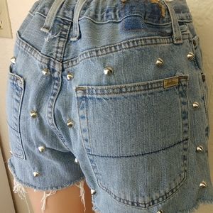 Levi's studded vintage jean shorts